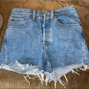Levi’s 501 high waisted shorts